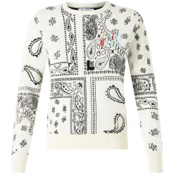 Maglia da donna con ricamo stampa bandana