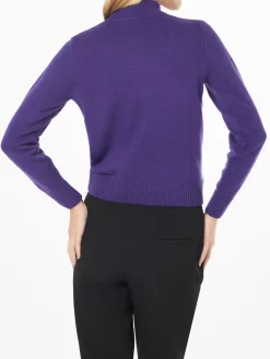 Maglia da donna girocollo con stampa cartolina Mont Rosè