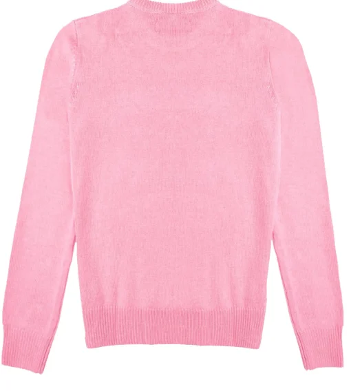Maglia da donna rosa ricamo All you need is love
