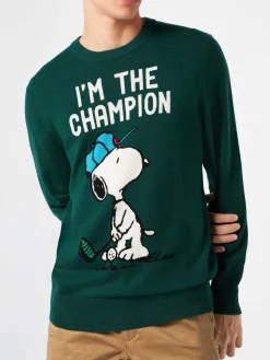 Maglia da uomo con stampa Snoopy I'm the Champion | SNOOPY - EDIZIONE SPECIALE PEANUTS™