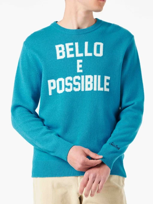 Maglia da uomo con stampa Bello e Possibile