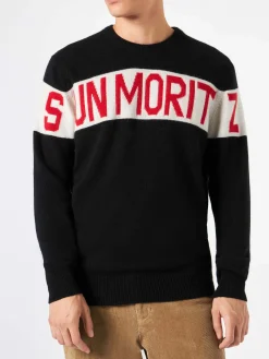 Maglia da uomo con stampa Sun Moritz