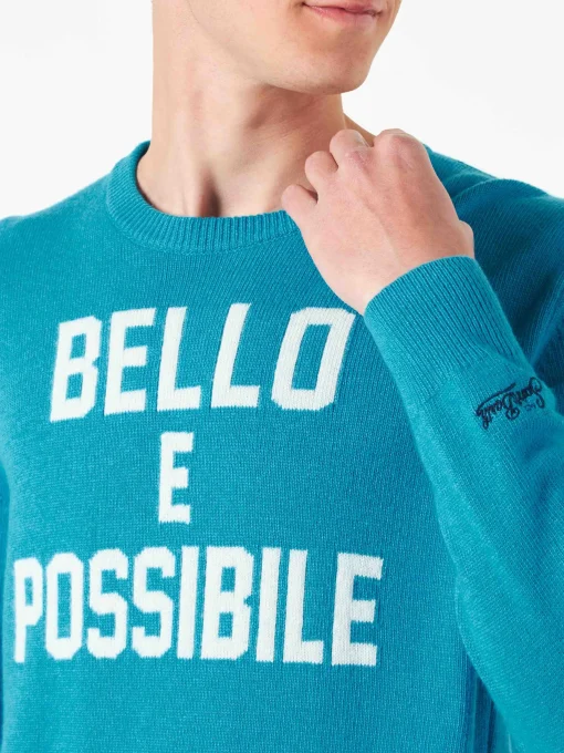 Maglia da uomo con stampa Bello e Possibile