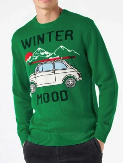 Maglia da uomo con stampa auto