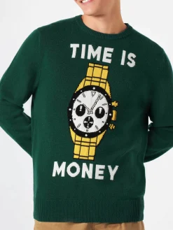 Maglia da uomo con stampa Time is Money
