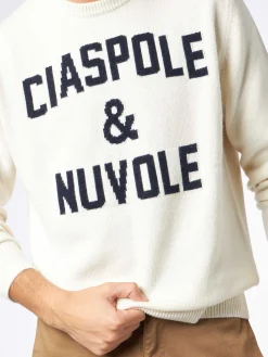 Maglia da uomo con stampa Ciaspole e Nuvole