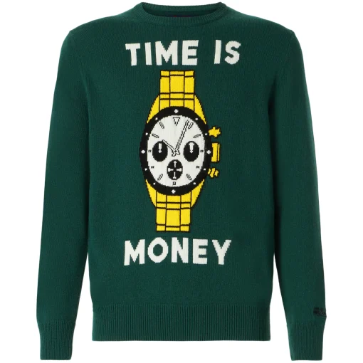 Maglia da uomo con stampa Time is Money