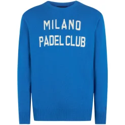 Maglia da uomo con stampa jacquard Milano Padel Club