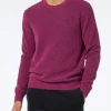Maglia da uomo fucsia in lana stretch con ricamo St. Barth