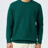 Maglia da uomo girocollo verde con ricamo St. Barth