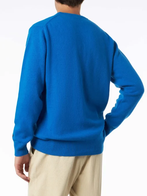 Maglia da uomo girocollo con ricamo Sun Moritz Après Ski