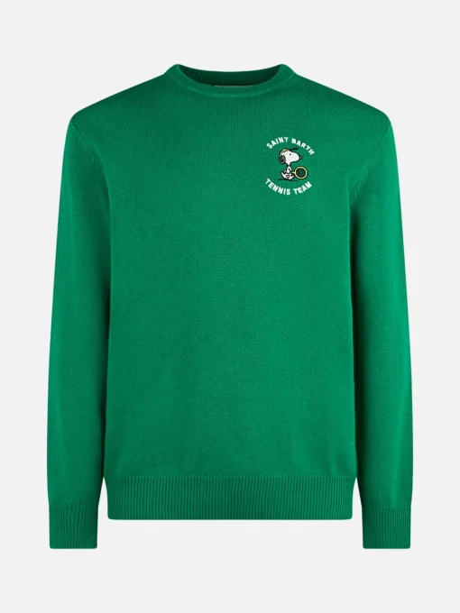 Maglia da uomo girocollo con stampa jacquard tennis Snoopy | SNOOPY - EDIZIONE SPECIALE ©PEANUTS