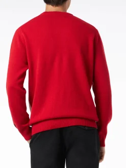 Maglia da uomo girocollo con stampa jacquard cartolina Aspen