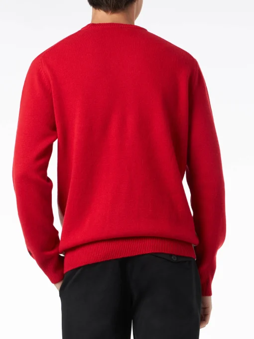 Maglia da uomo girocollo con stampa jacquard cartolina Aspen