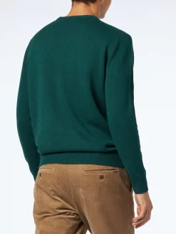 Maglia da uomo girocollo con ricamo St. Barth Country Club e cane