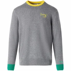 Maglia da uomo grigia con ricamo Daddy's cool