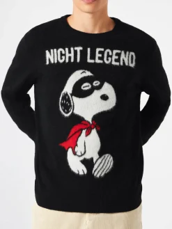 Maglia da uomo morbida con stampa Snoopy Night Legend | SNOOPY - EDIZIONE SPECIALE PEANUTS™