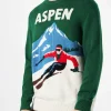 Maglia da uomo stampa cartolina vintage Aspen