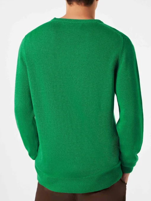 Maglia da uomo verde con stampa Infedele