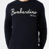 Maglia in misto cashmere ricamo Bombardino ski club
