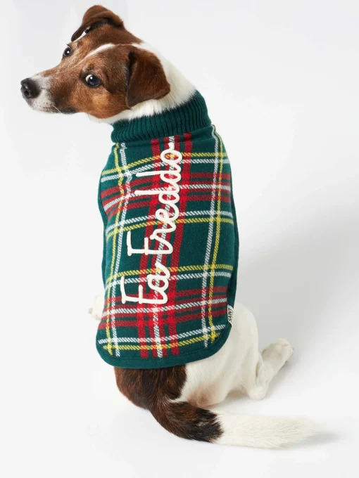 Maglioncino per cani con stampa Tartan