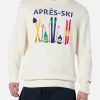 Maglione bianco da uomo Bombardino con ricamo Après ski