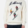 Maglione bianco da uomo Heron con stampa jacquard St. Moritz ski | ST. MORITZ TOP OF THE WORLD SPECIAL EDITION