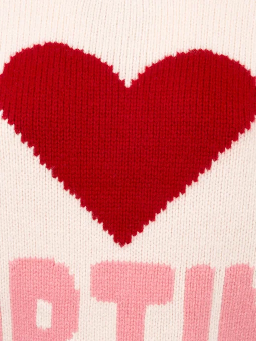 Maglione bianco fair isle Kyla da donna con stampa Cortina