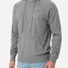 Maglione con cappuccio in misto cashmere grigio mélange da uomo Willbur