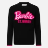 Maglione da bambina a girocollo nero con stampa Barbie | EDIZIONE SPECIALE BARBIE