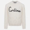 Maglione da bambina a trecce Malmo con ricamo Cortina
