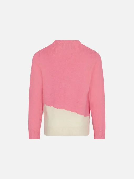 Maglione da bambina girocollo con stampa love