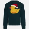 Maglione da bambino girocollo con stampa papere