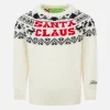 Maglione da bambino girocollo con ricamo Santa Claus