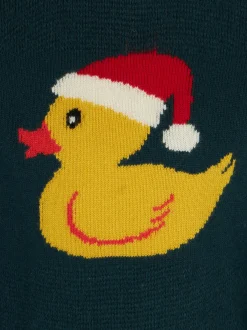 Maglione da bambino girocollo con stampa papere