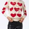 Maglione da donna girocollo con ricamo All I Want for Xmas is You