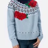 Maglione da donna in misto cashmere Meghan con jacquard nordico