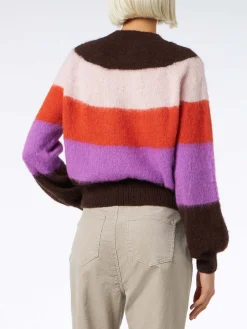 Maglione da donna morbida con colori sfumati
