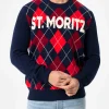 Maglione da uomo argyle Heron con jacquard St. Moritz