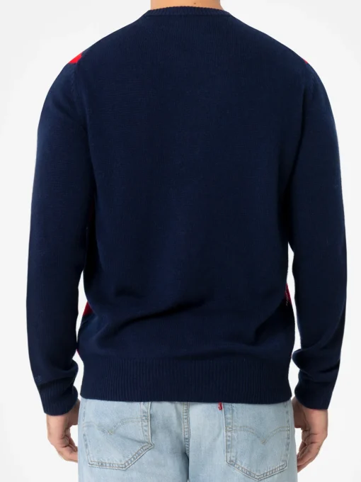 Maglione da uomo argyle Heron con jacquard St. Moritz