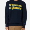 Maglione da uomo blu Heron con jacquard Vacanze di Natale | VACANZE DI NATALE EDIZIONE SPECIALE