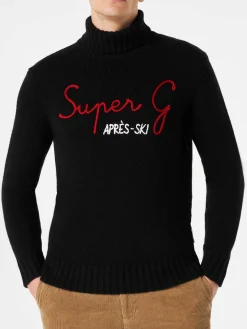 Maglione da uomo collo alto con ricamo Super G | SUPER G EDIZIONE SPECIALE