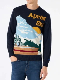 Maglione da uomo con cartolina