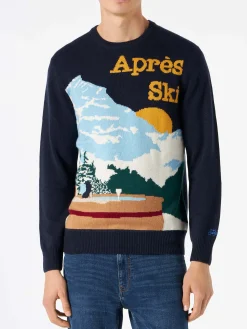 Maglione da uomo con cartolina