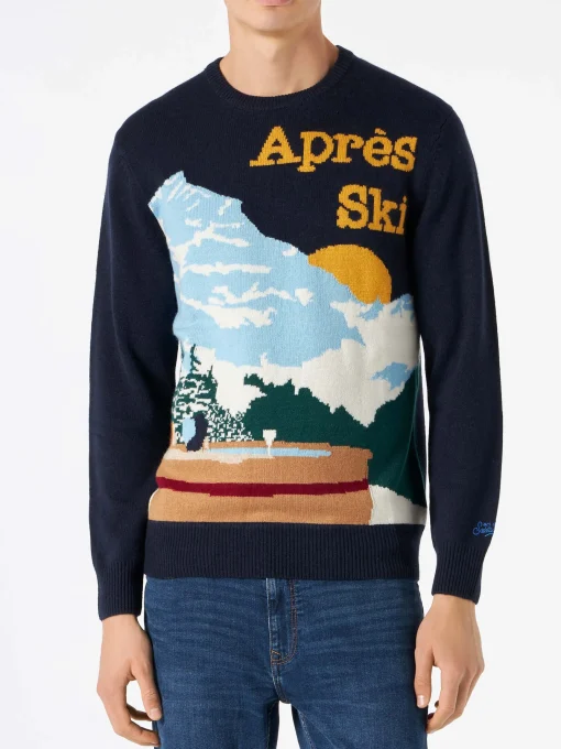 Maglione da uomo con cartolina