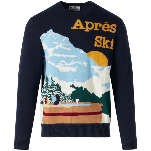 Maglione da uomo con cartolina