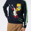 Maglione da uomo girocollo con stampa jacquard Bart Simpson | EDIZIONE SPECIALE DEI SIMPSON