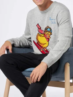 Maglione da uomo girocollo con stampa jacquard Crypto Ducky | EDIZIONE SPECIALE CRYPTO PUPPETS