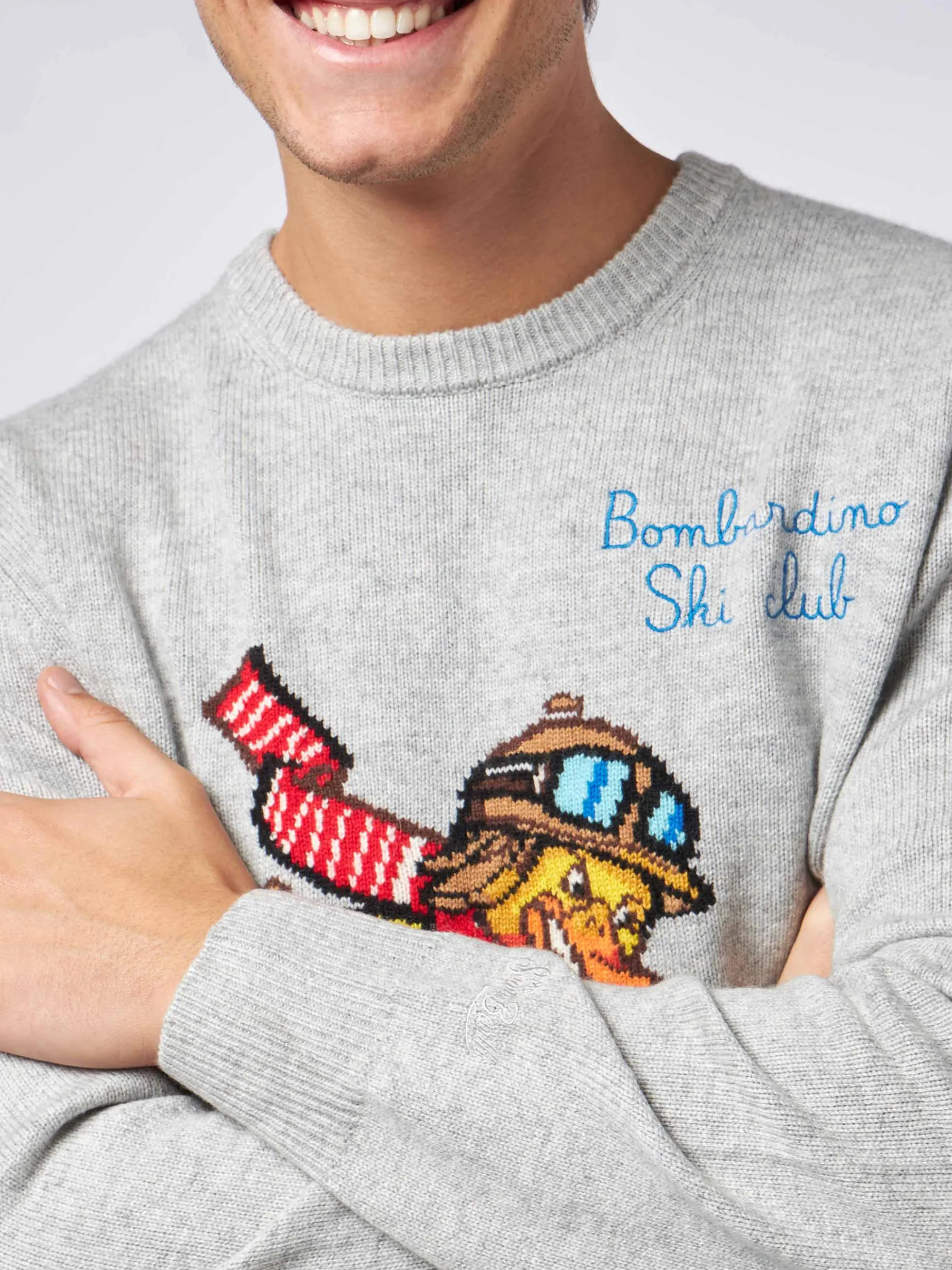 Maglione da uomo girocollo con stampa jacquard Crypto Ducky | EDIZIONE SPECIALE CRYPTO PUPPETS