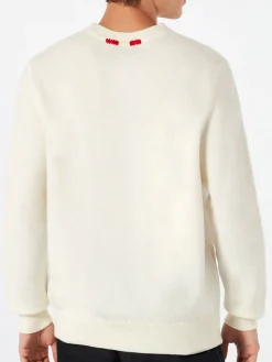 Maglione da uomo girocollo in maglia con ricamo Day Off